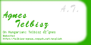 agnes telbisz business card